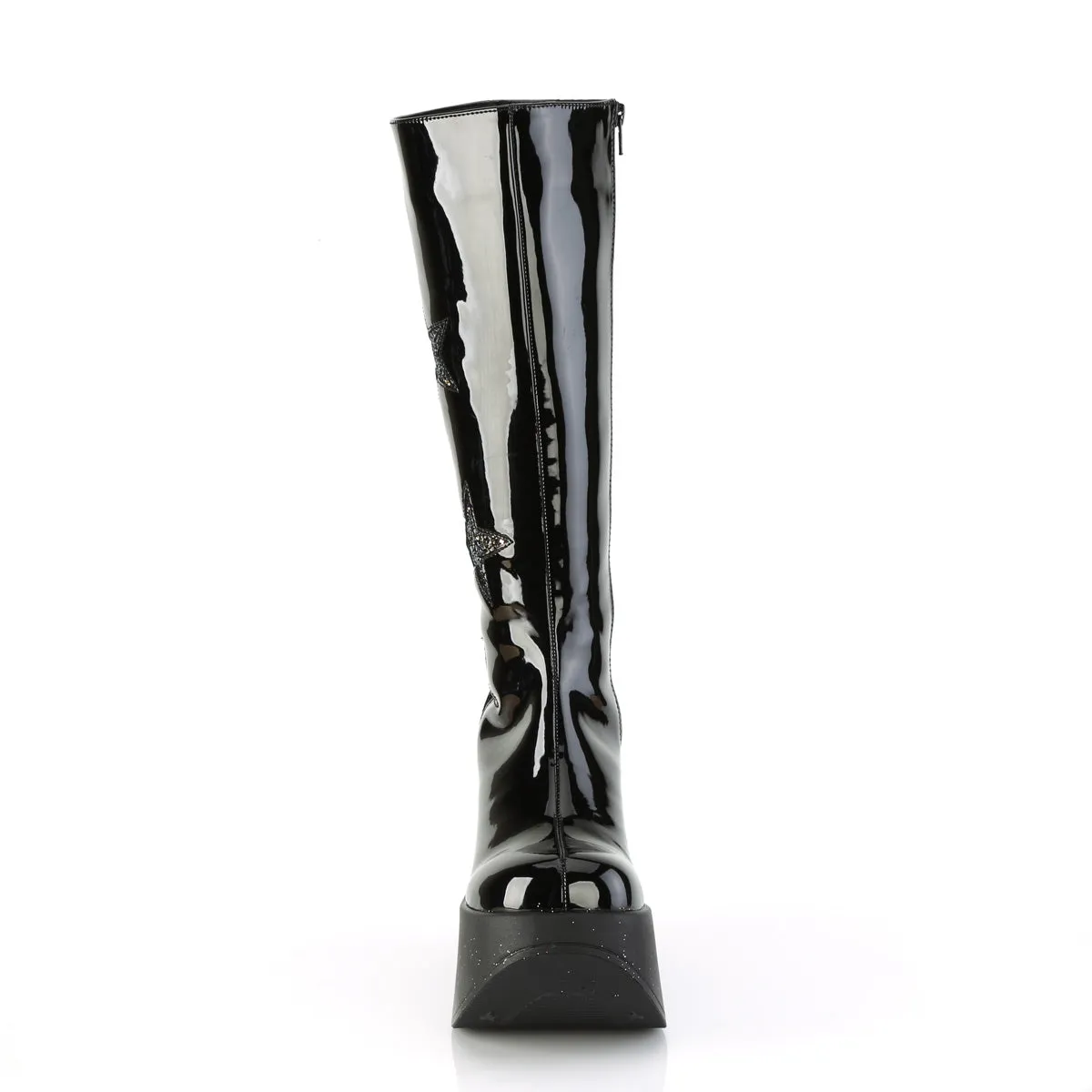 DYNAMITE-218 DemoniaCult Black Sexy Women's Mid-Calf & Knee High Boots (Alternative Footwear)