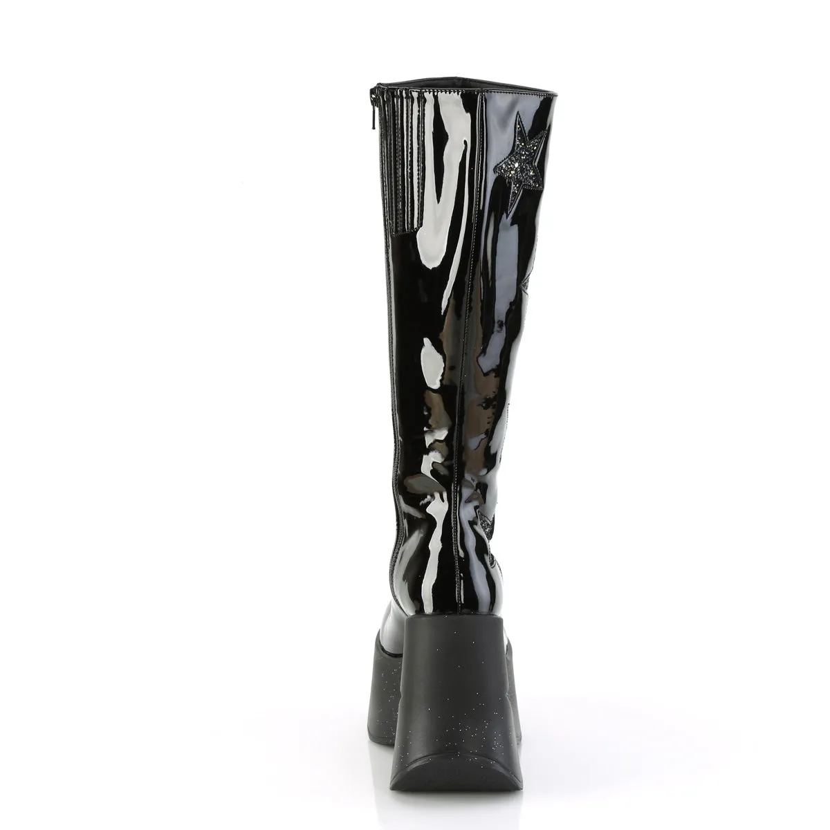 DYNAMITE-218 DemoniaCult Black Sexy Women's Mid-Calf & Knee High Boots (Alternative Footwear)