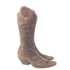 Embellished Brown Boots
