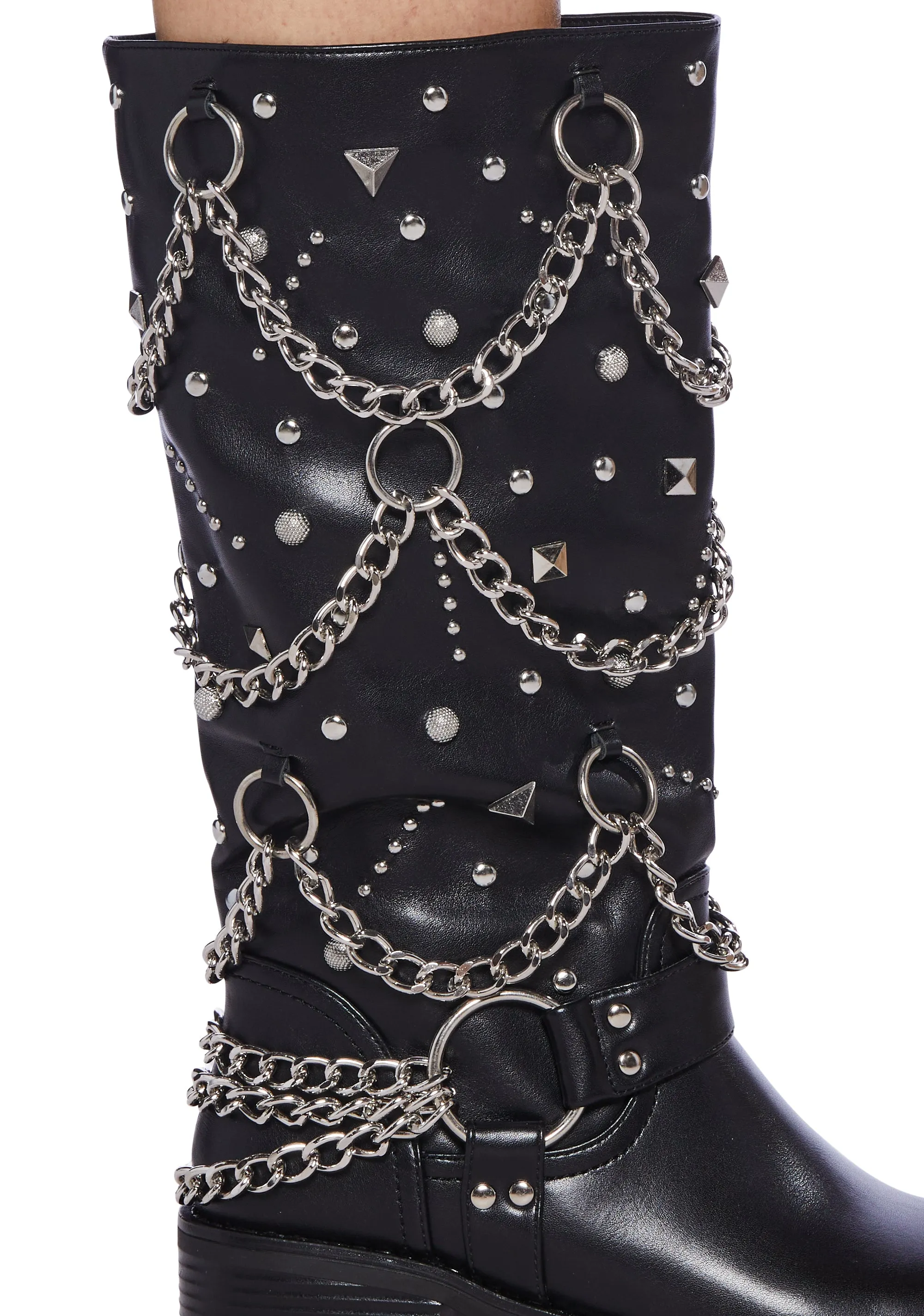 Fillmore Studded Knee High Boots