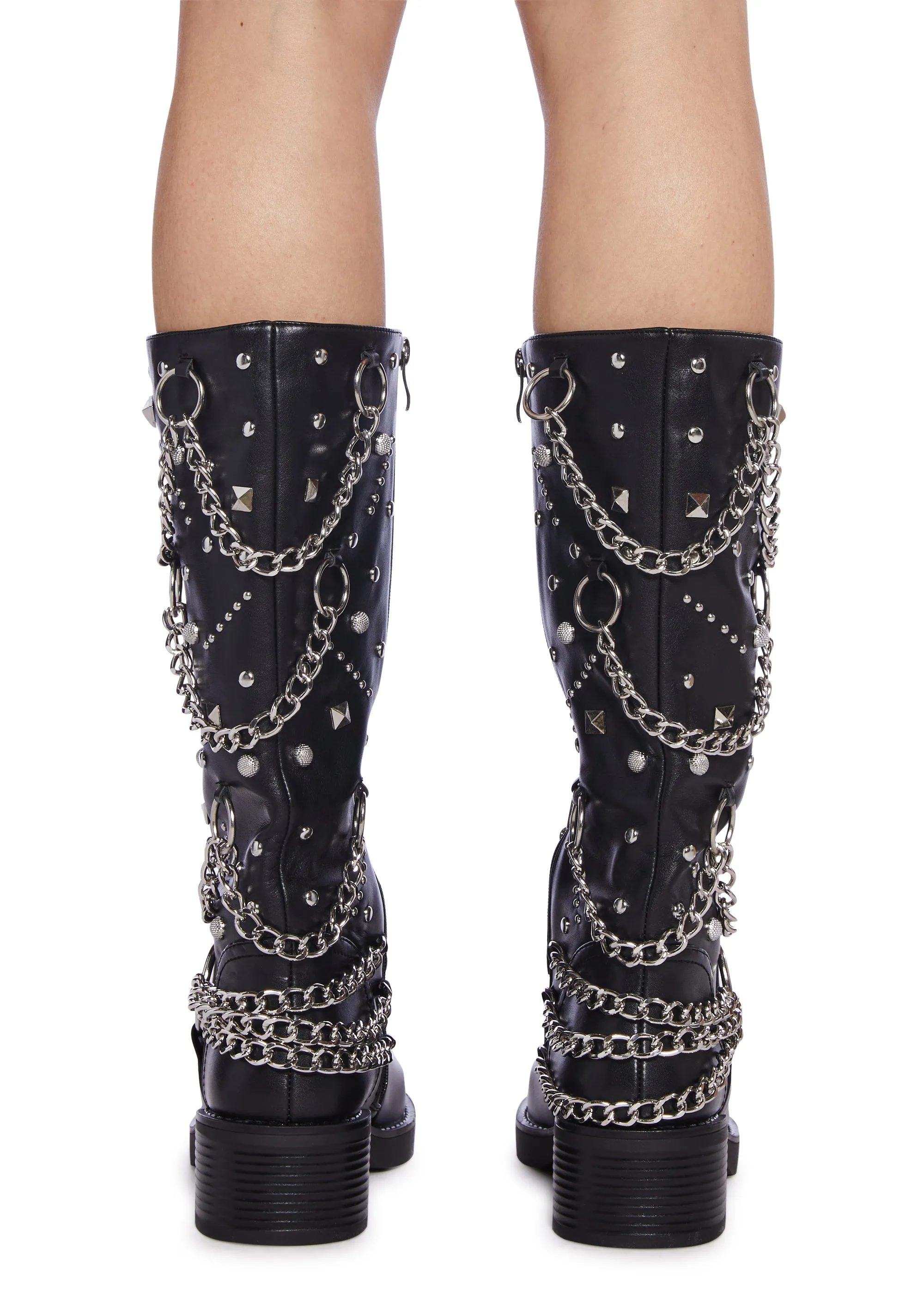 Fillmore Studded Knee High Boots