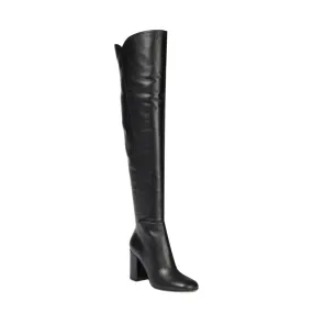 FINOE Block Heel Leather Knee High Boots