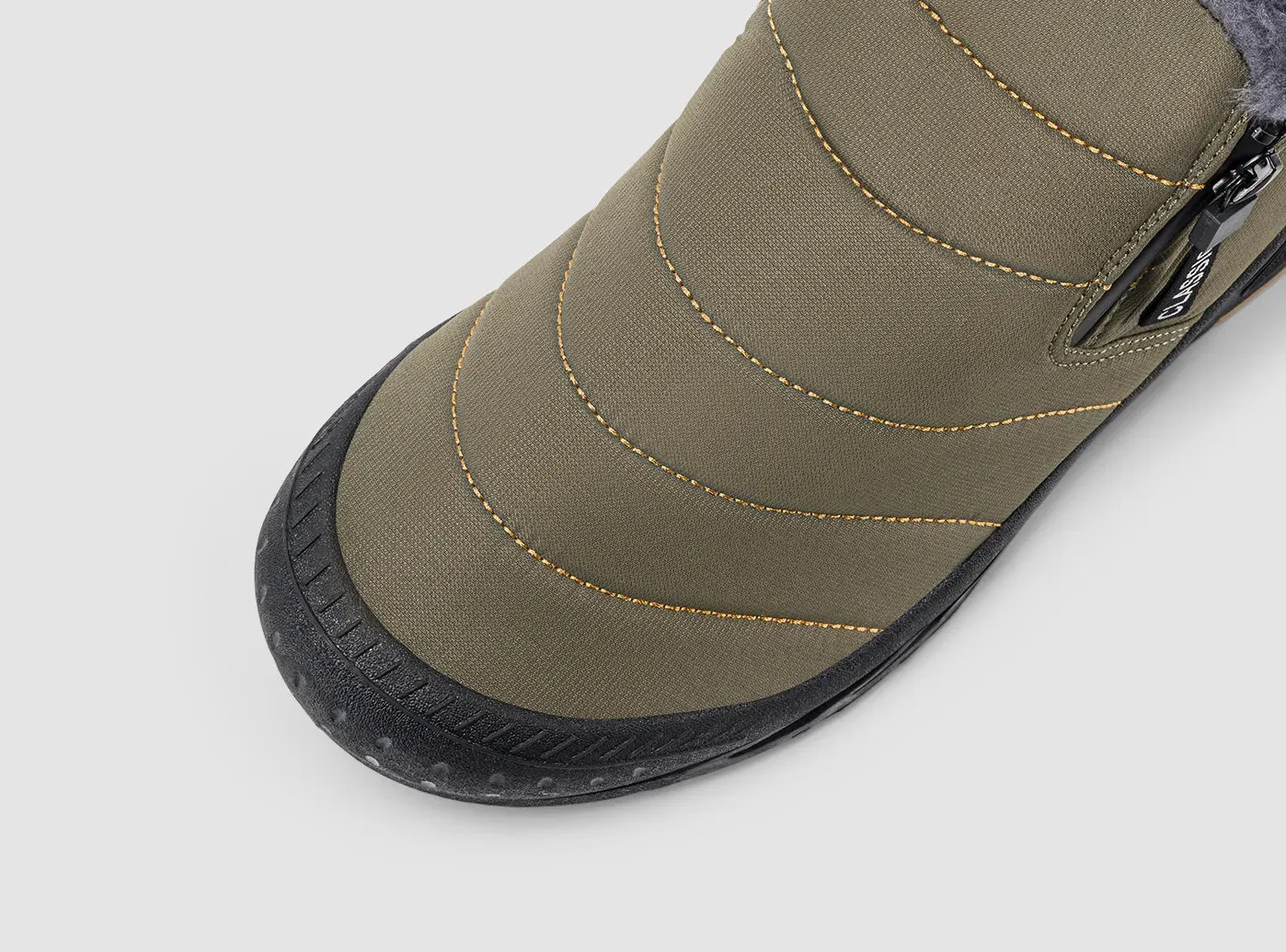 FitVille Men's Retro Round Toe Snow Boots