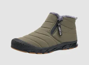 FitVille Men's Retro Round Toe Snow Boots