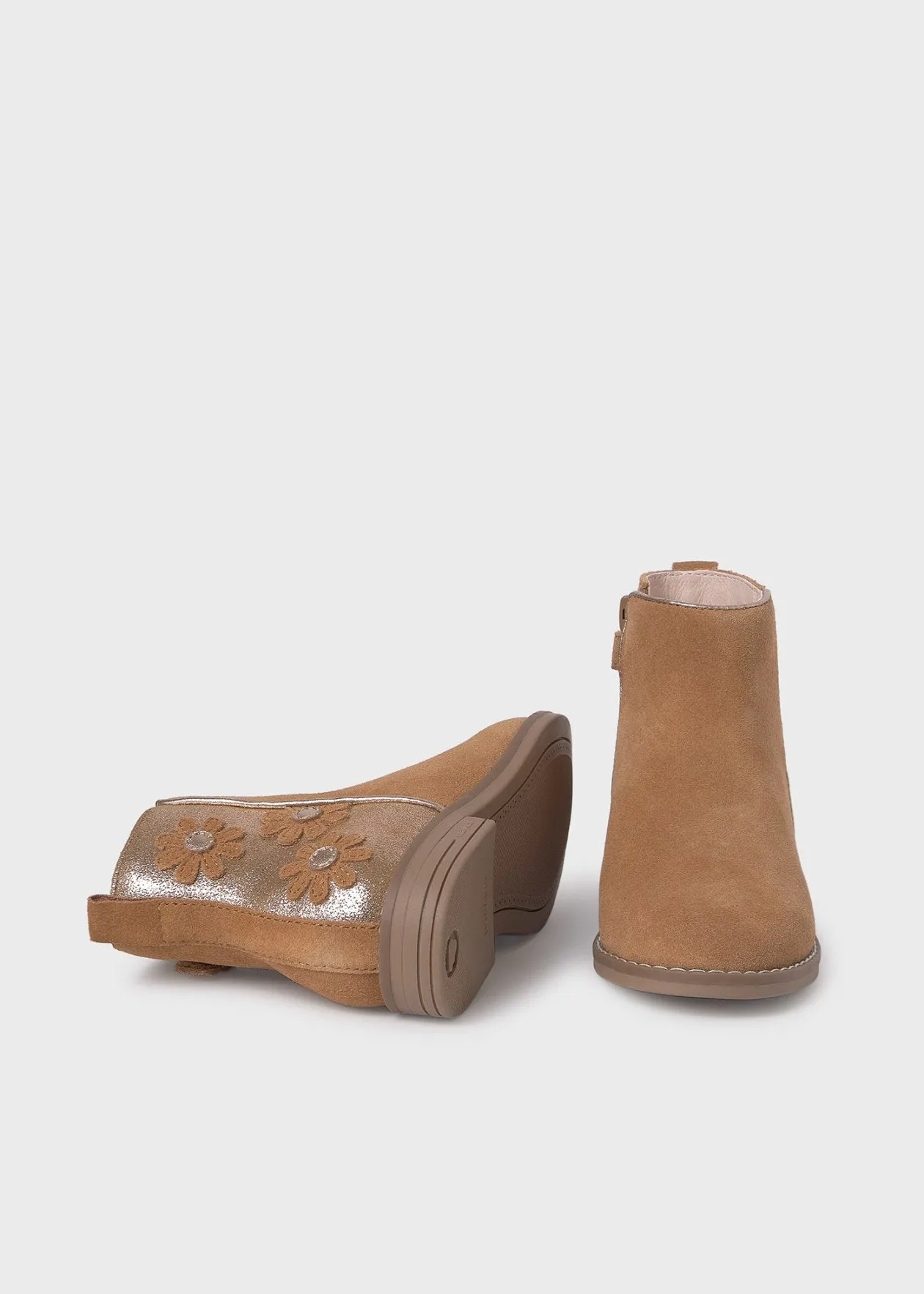 Flowers Suede Ankle Boot/Mayoral