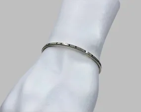 Forged Cuff #10 White Gold & Black Diamonds