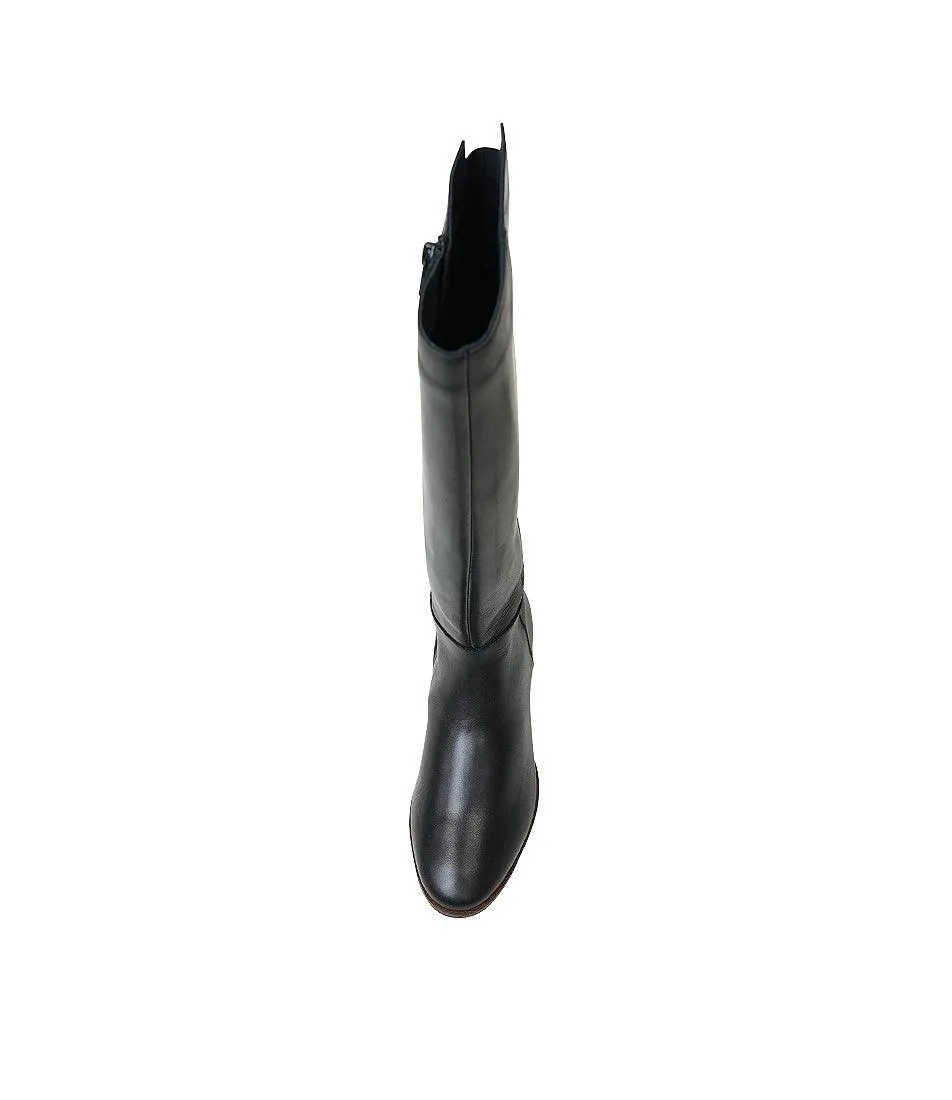 Gaetan Black Knee High Boots