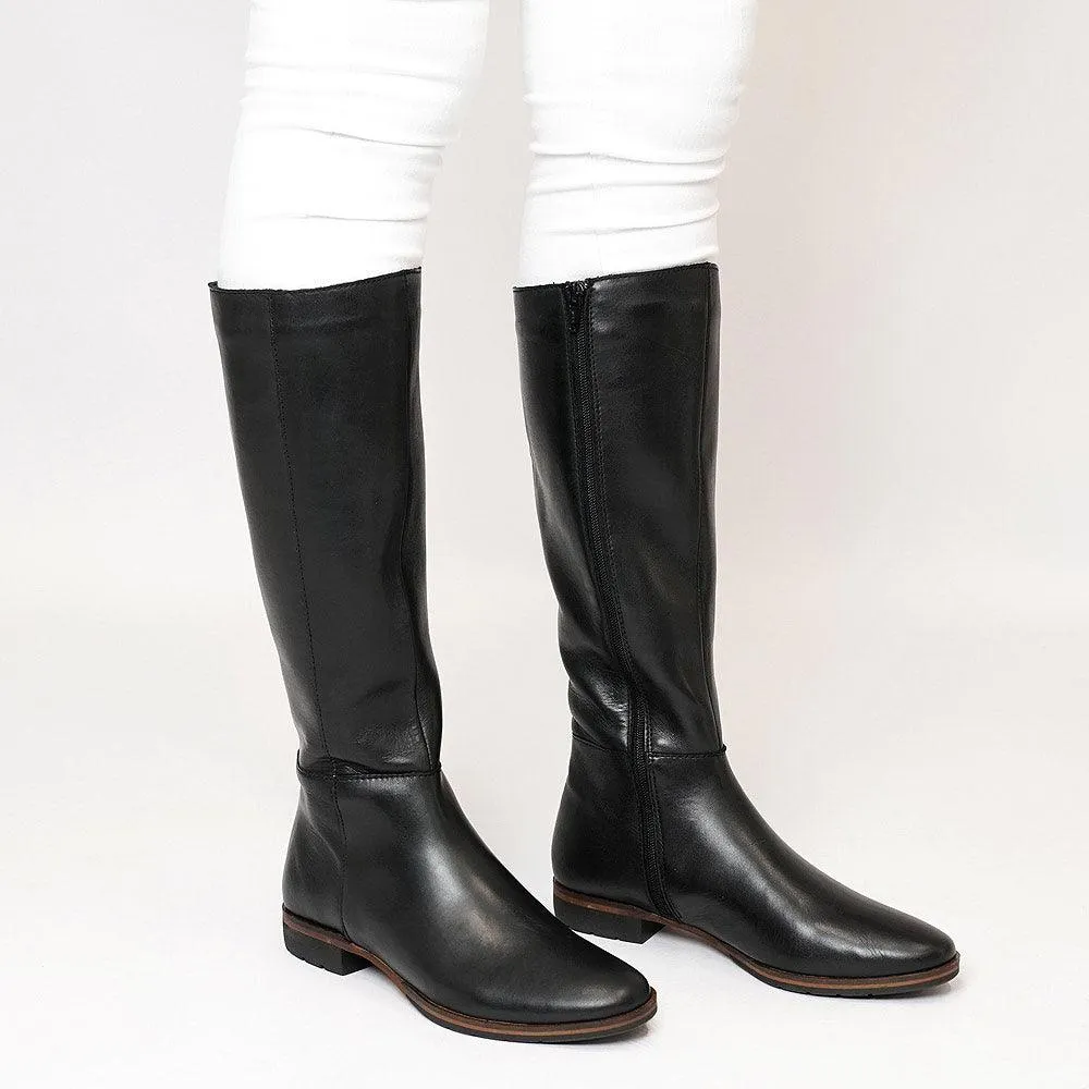 Gaetan Black Knee High Boots