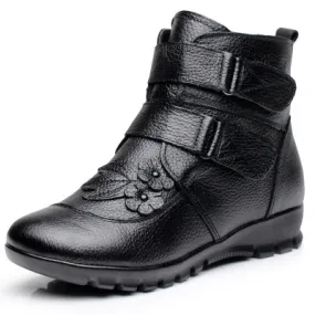 Genuine Split Leather Ladies Ankle Short Boots For the Winter! Because, You Know, Winter is Coming!