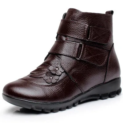 Genuine Split Leather Ladies Ankle Short Boots For the Winter! Because, You Know, Winter is Coming!