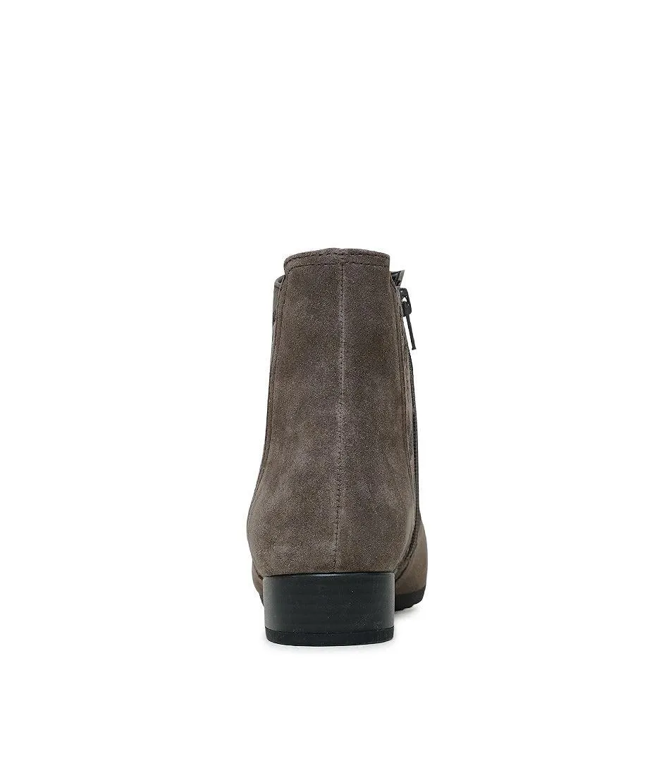 Ghana Taupe Multi Suede Ankle Boots