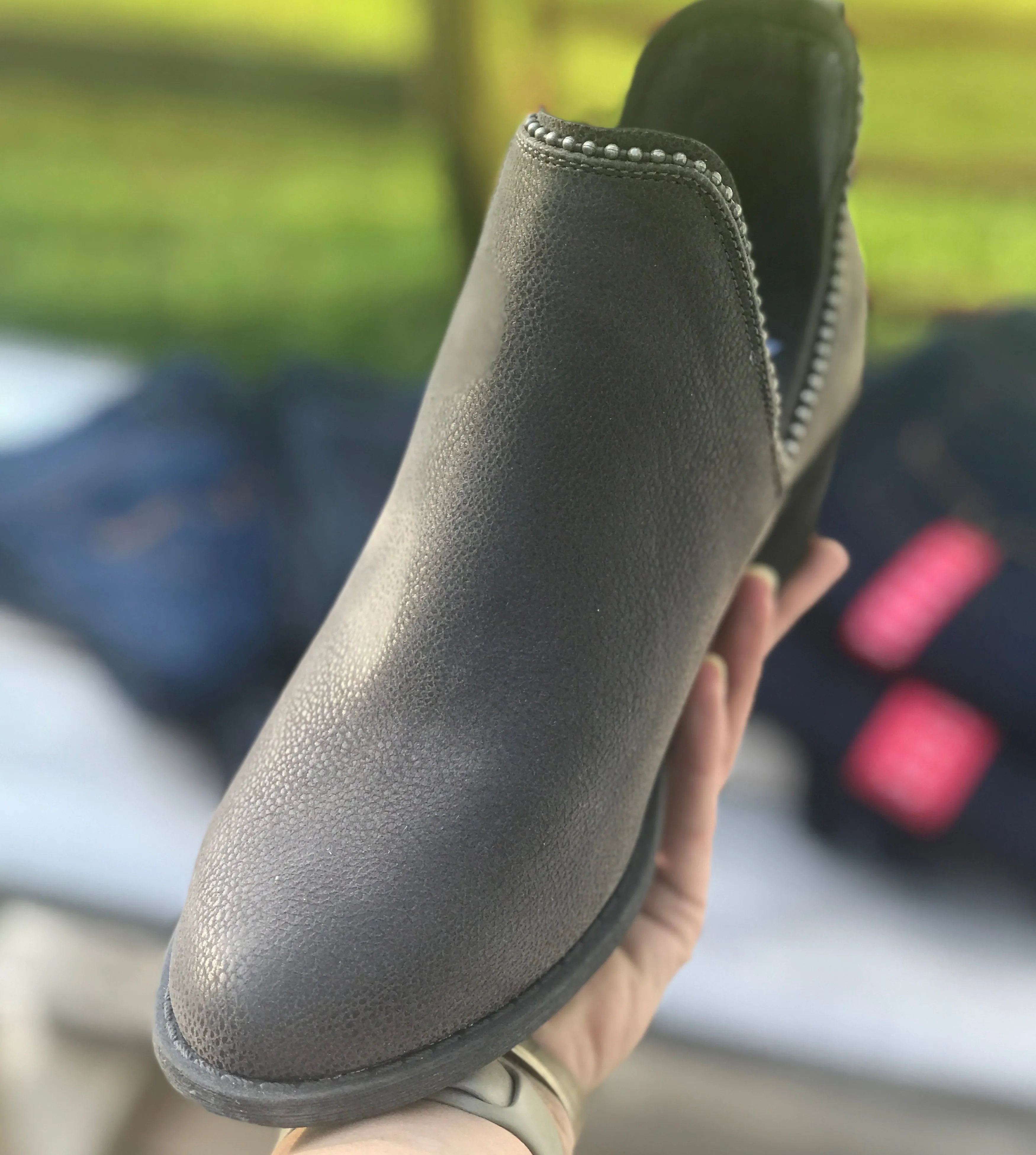 Grey Ankle Boots