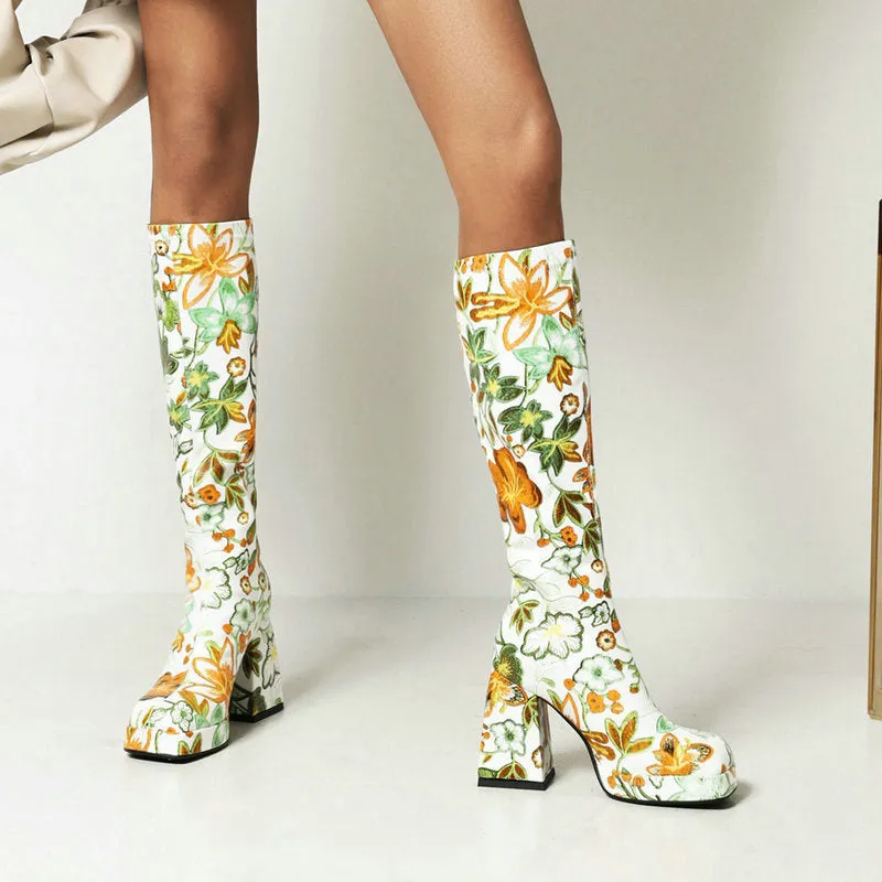 Heel boots - Shoes Heel, vintage, High Heel, retro high heels, retro heels, vintage boots, high heel boots, spring boots, 1980s, 1970s