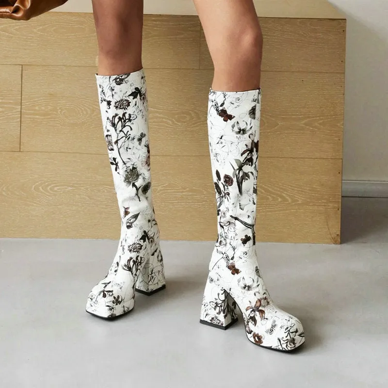 Heel boots - Shoes Heel, vintage, High Heel, retro high heels, retro heels, vintage boots, high heel boots, spring boots, 1980s, 1970s