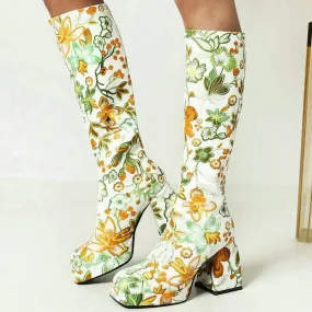 Heel boots - Shoes Heel, vintage, High Heel, retro high heels, retro heels, vintage boots, high heel boots, spring boots, 1980s, 1970s