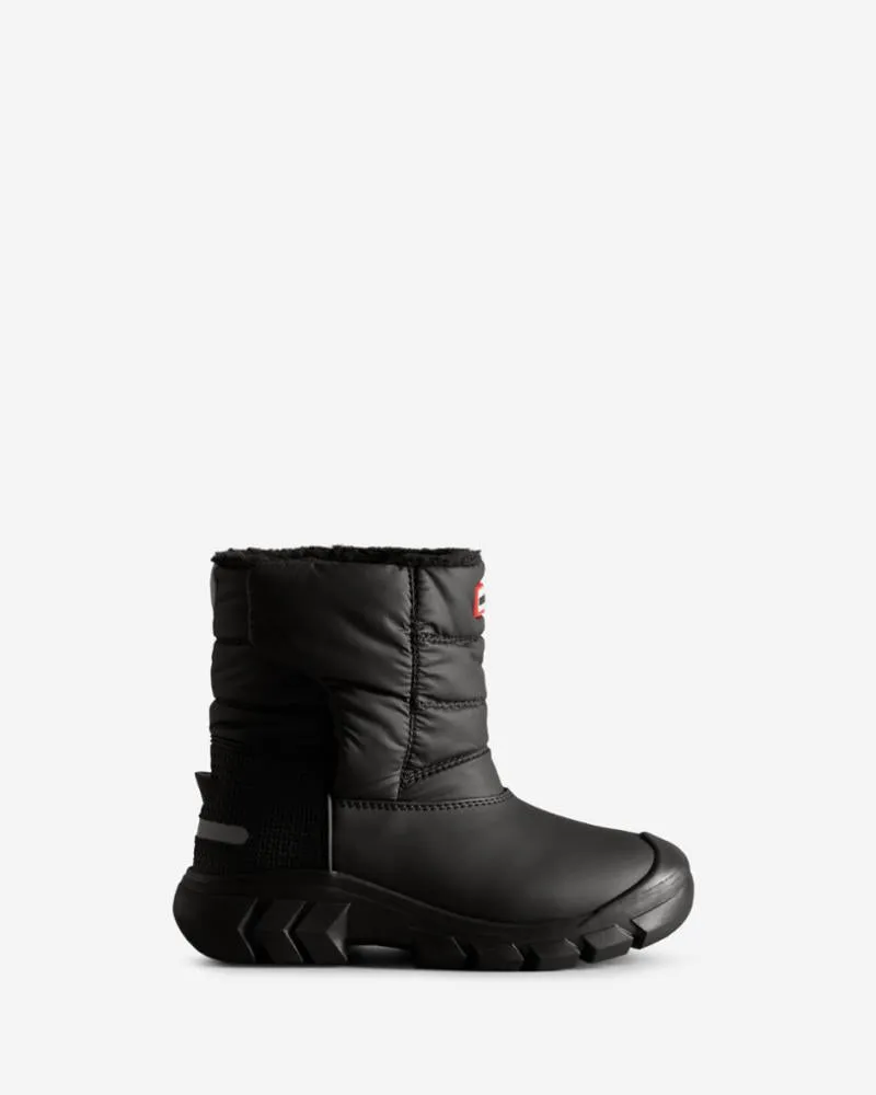 Hunter Kids BIG KIDS INTREPID SNOW BOOT BLACK