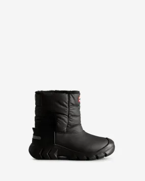 Hunter Kids BIG KIDS INTREPID SNOW BOOT BLACK
