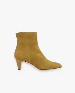Isabel Marant Deone Suede Ankle Boots - Taupe
