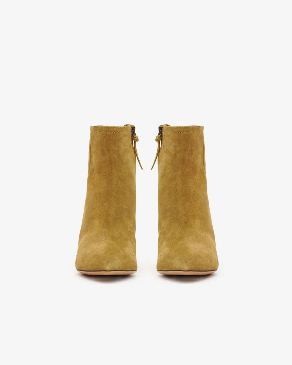Isabel Marant Deone Suede Ankle Boots - Taupe