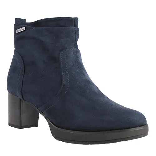 Jana Block Heeled Ankle Boots - 26378-43 - Navy