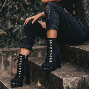 Just In 🖤 Moon are Back Black Vegan Suede Boots Just In 🖤 Moon are Back Black Vegan Suede Boots