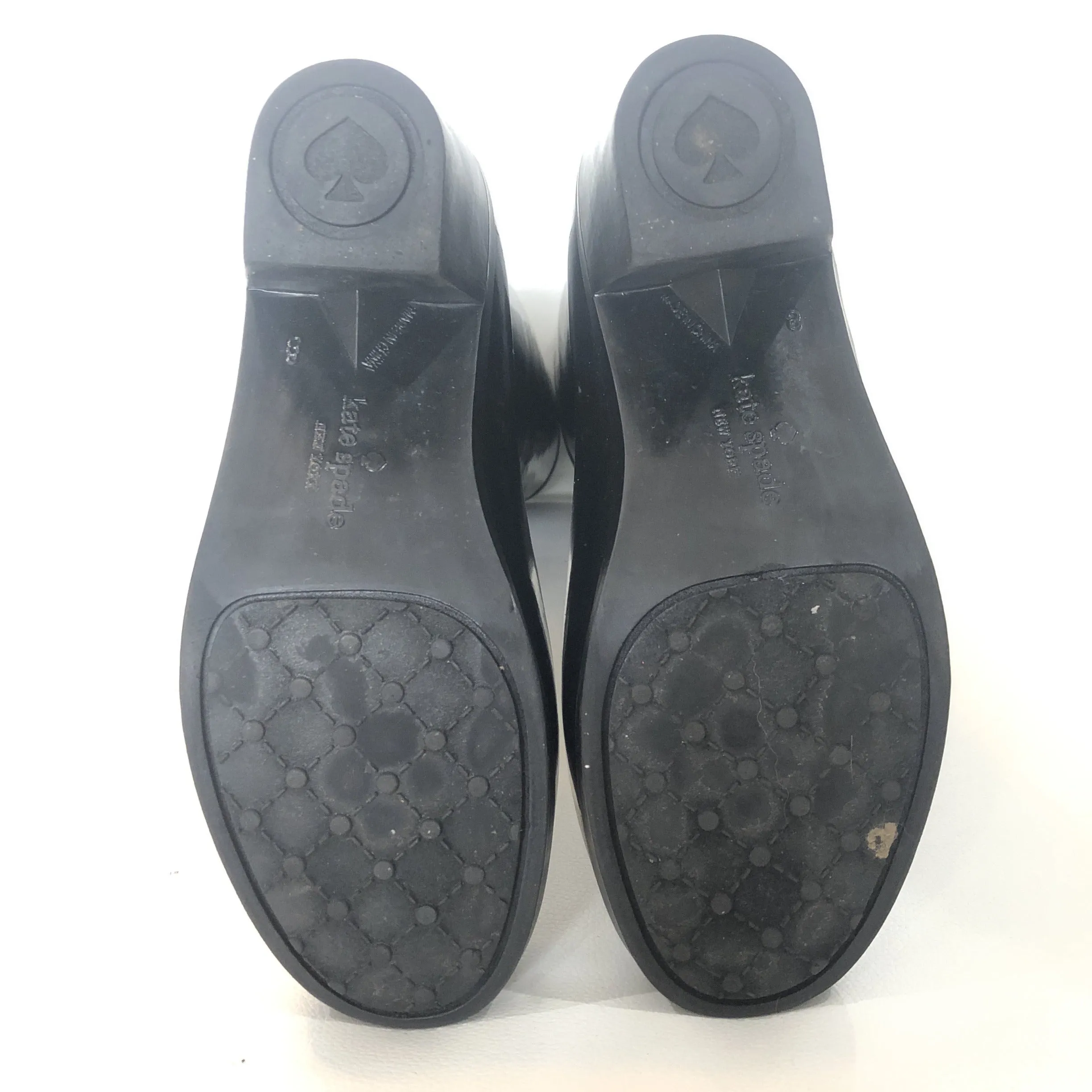KATE SPADE New York Black Rubber Romi Rain Boots Size 8