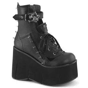 KERA-150 Gothic Skull Buckle Platform Ankle Boot