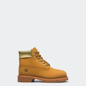 Kids Timberland Premium 6-Inch Waterproof Boots Wheat Gold
