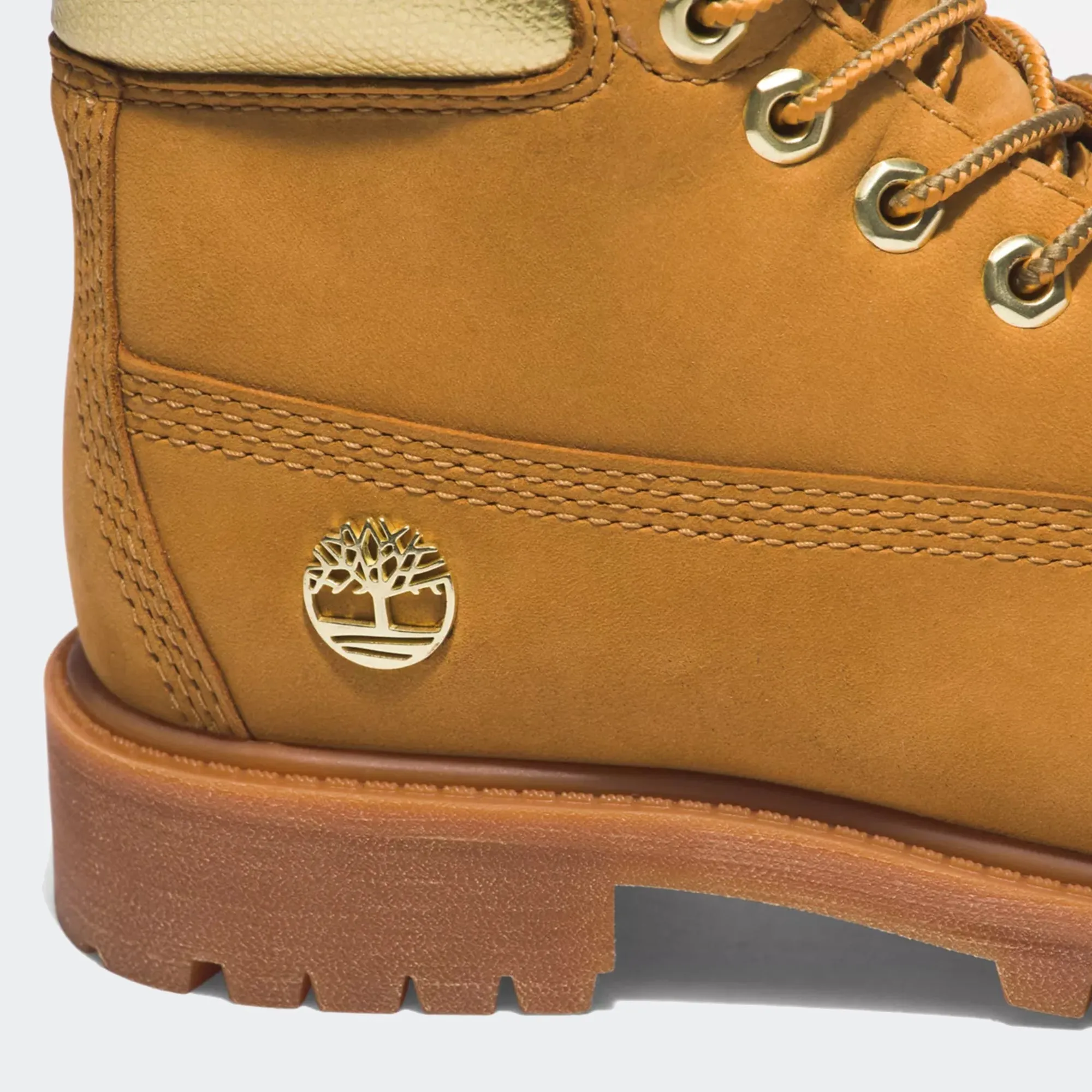 Kids Timberland Premium 6-Inch Waterproof Boots Wheat Gold