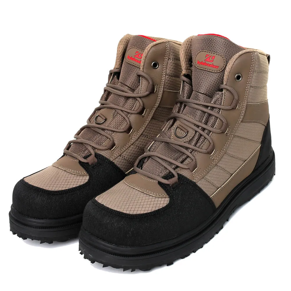 Kylebooker Cleated Sole Wading Boot, Rubber/Felt Bottom Wading Shoe Men's Women's WB003