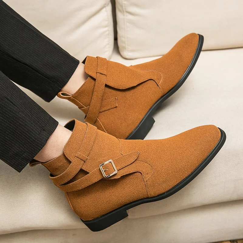 La Officina - Monk-Strap Detail Ankle Boots - Leather Boots For Men