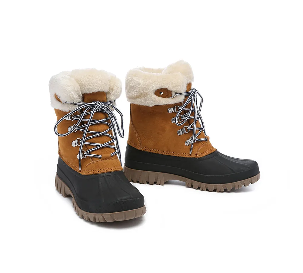 Lace Up Chunky Snow Boots Natalia