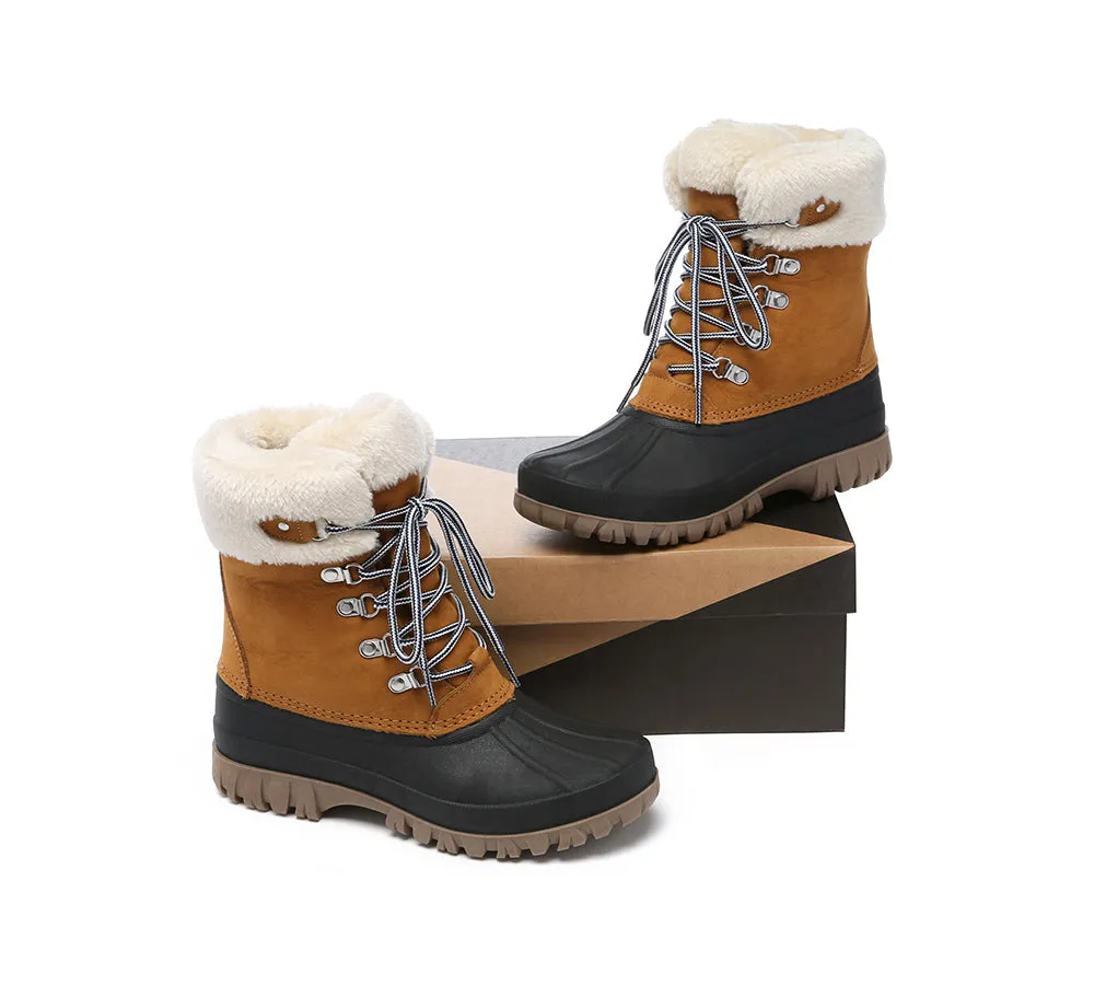 Lace Up Chunky Snow Boots Natalia