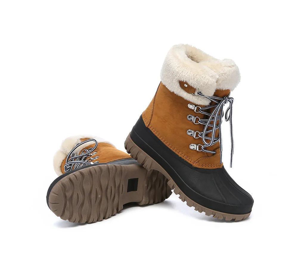 Lace Up Chunky Snow Boots Natalia
