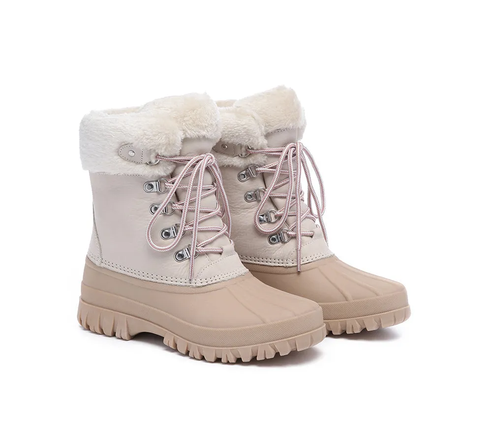 Lace Up Chunky Snow Boots Natalia