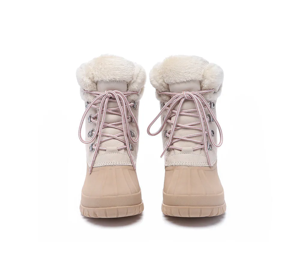 Lace Up Chunky Snow Boots Natalia