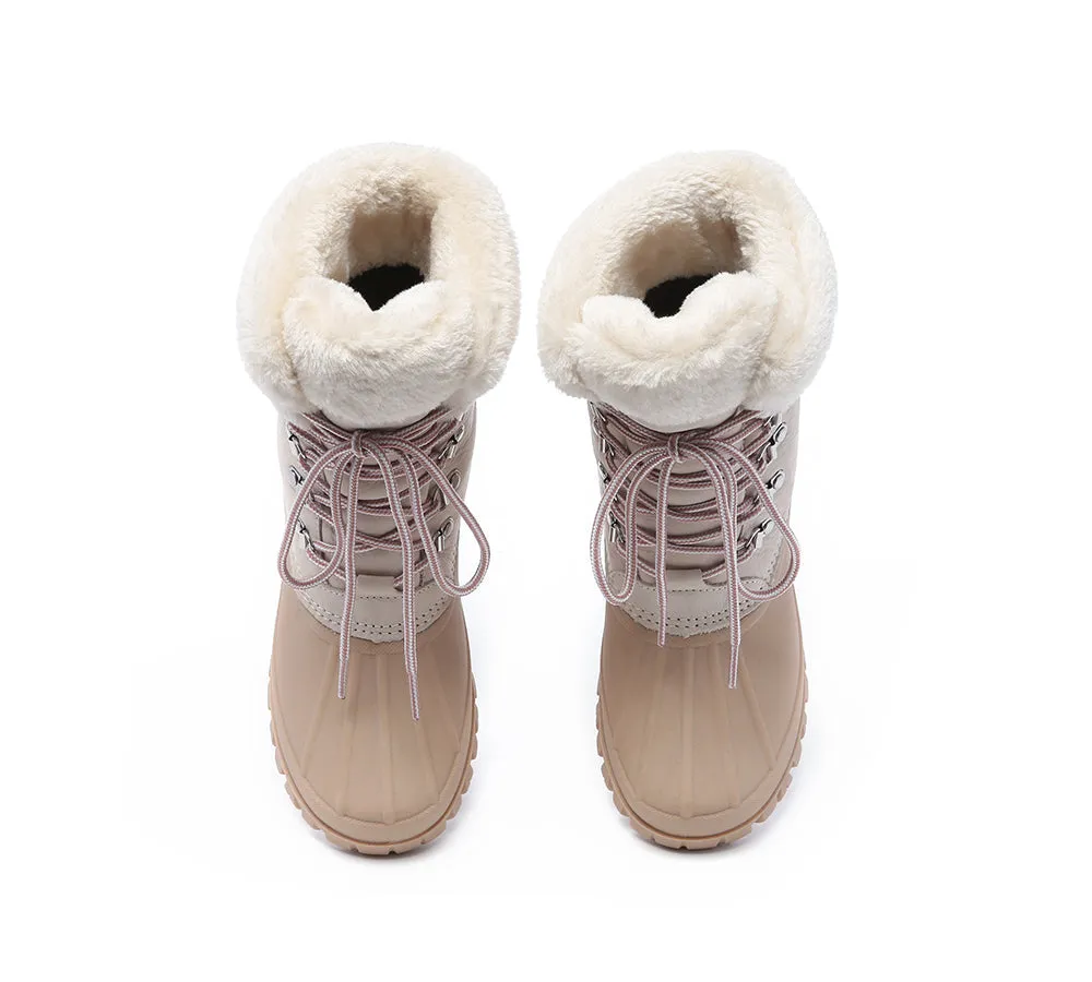 Lace Up Chunky Snow Boots Natalia