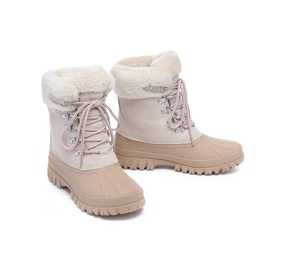 Lace Up Chunky Snow Boots Natalia