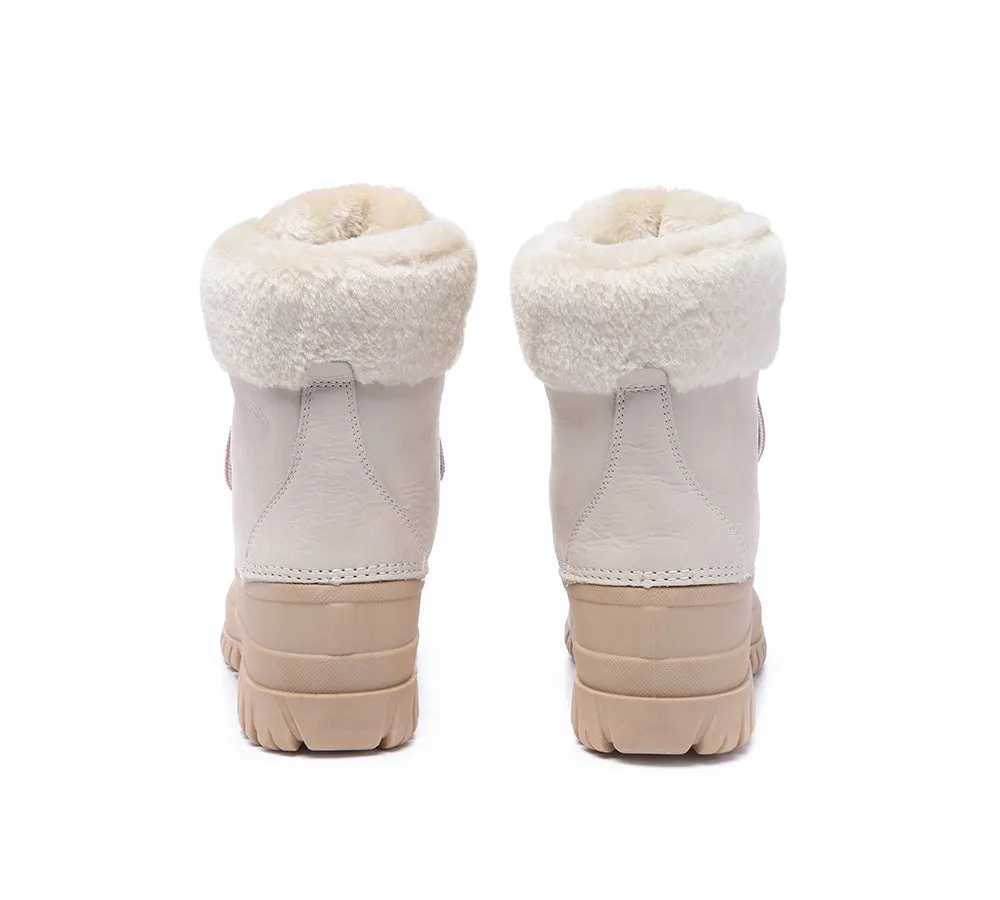 Lace Up Chunky Snow Boots Natalia