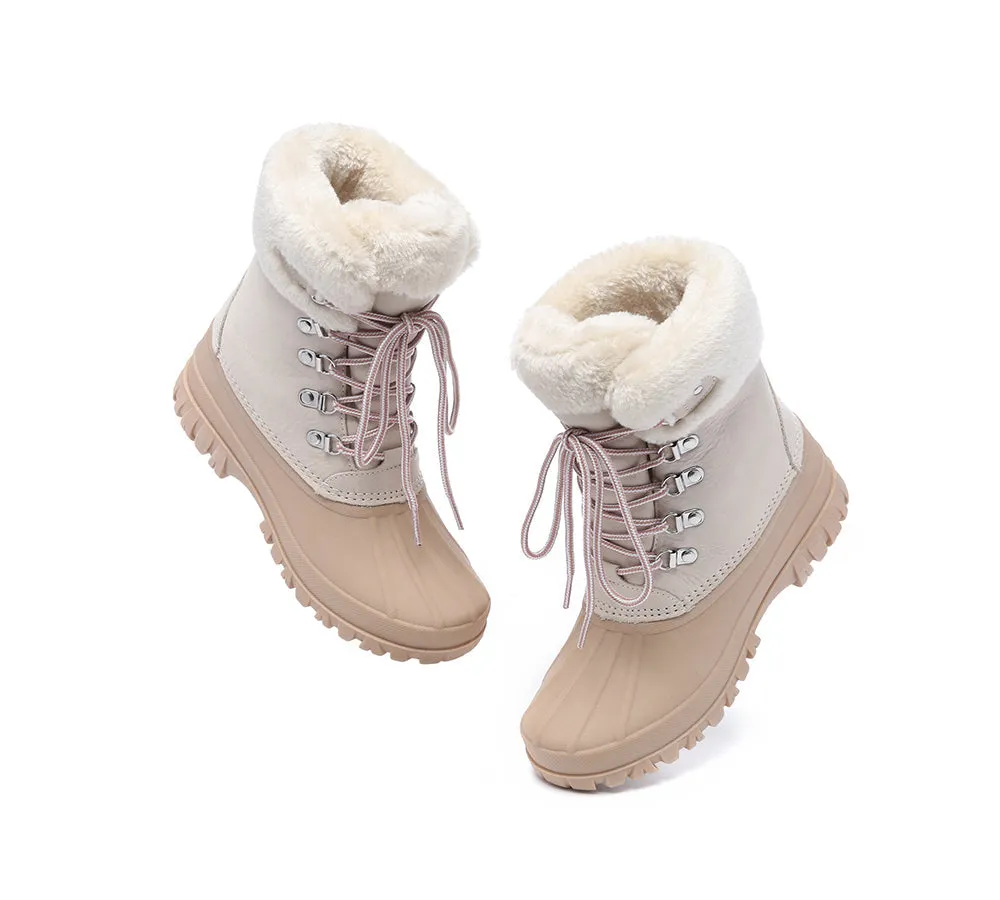 Lace Up Chunky Snow Boots Natalia