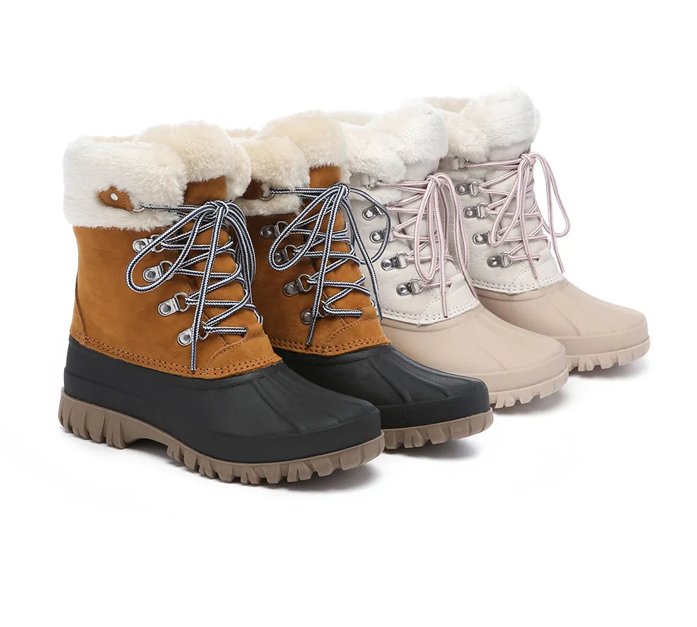 Lace Up Chunky Snow Boots Natalia