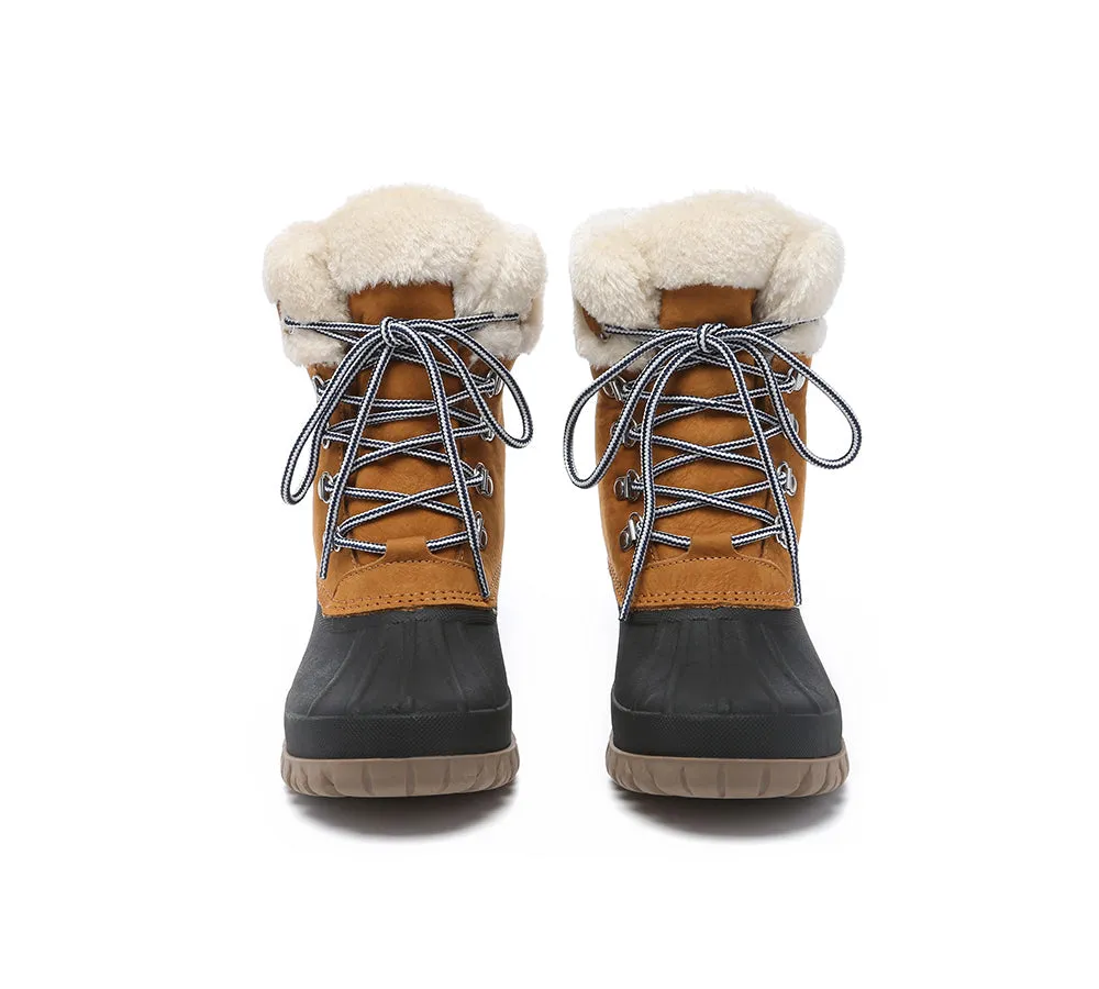 Lace Up Chunky Snow Boots Natalia