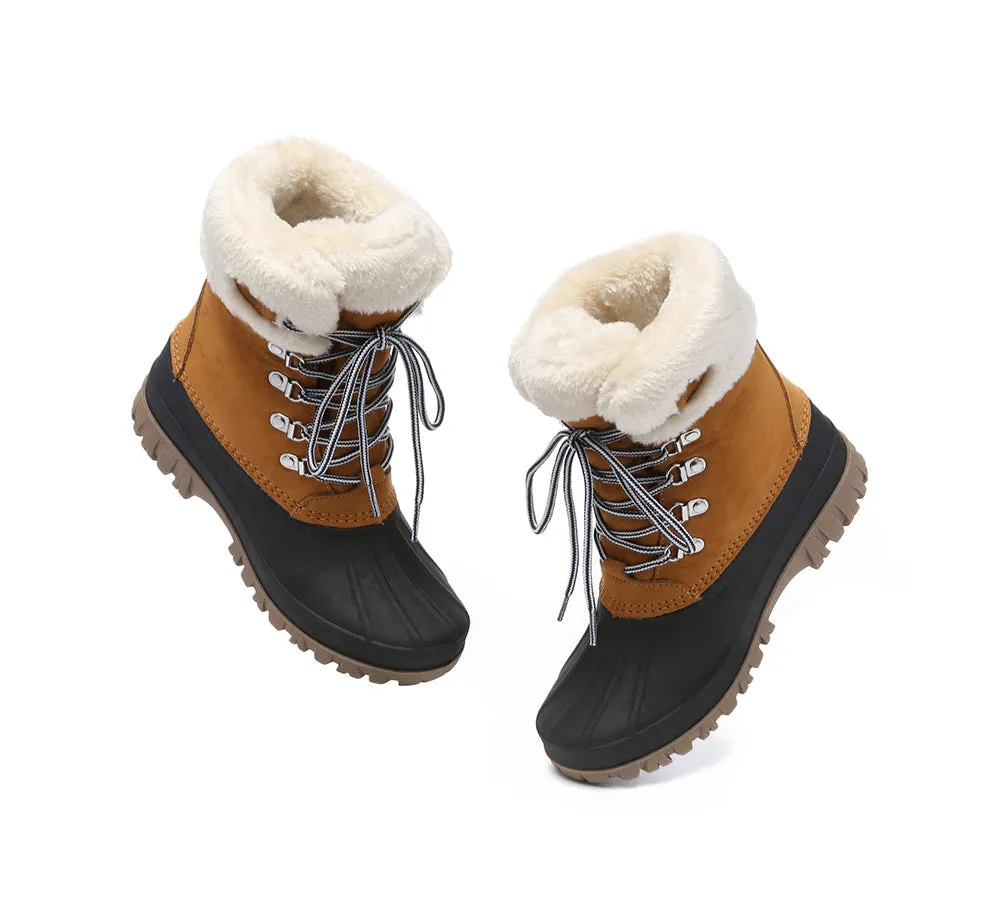 Lace Up Chunky Snow Boots Natalia