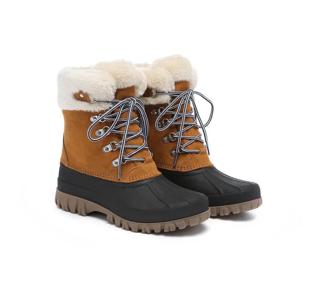 Lace Up Chunky Snow Boots Natalia