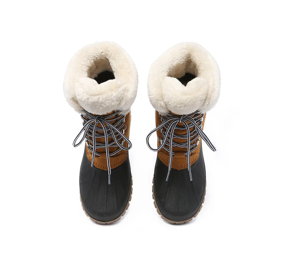 Lace Up Chunky Snow Boots Natalia