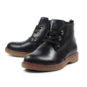 Lunar Claire Ankle Boot in Black Leather
