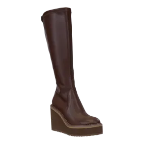 NAKED FEET - APEX in CACAO Wedge Knee High Boots