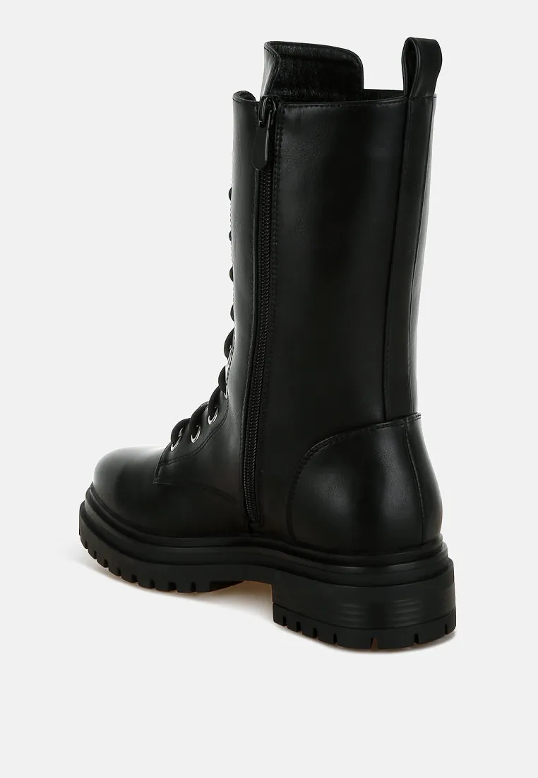 Nimba Rhinestone jewelled Chunky Boots