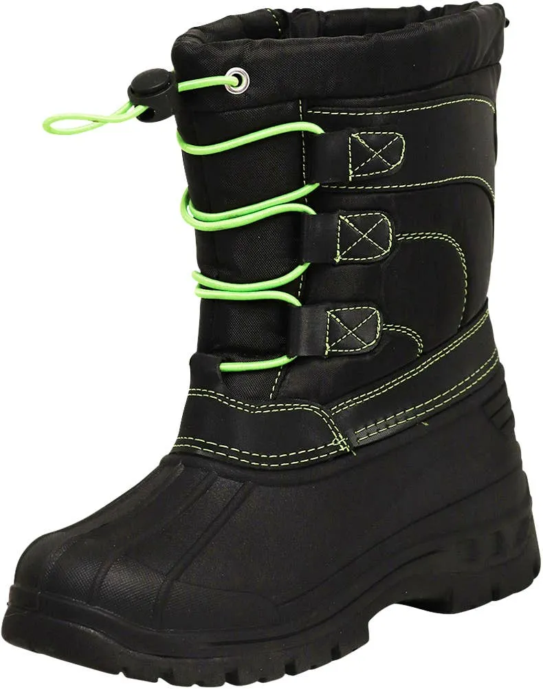 Norty Boys 11-3 Black Lime Ski Boot 50023