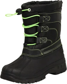 Norty Boys 11-3 Black Lime Ski Boot 50023